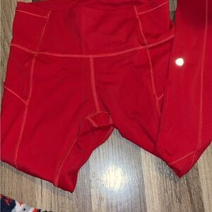 lululemon athletica Red Leggings